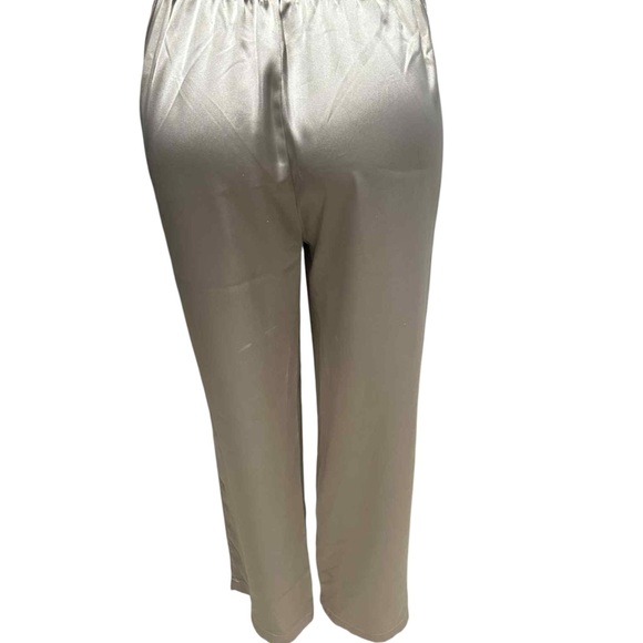 Cynthia Rowley Cream Satin Pants - Picture 2 of 4